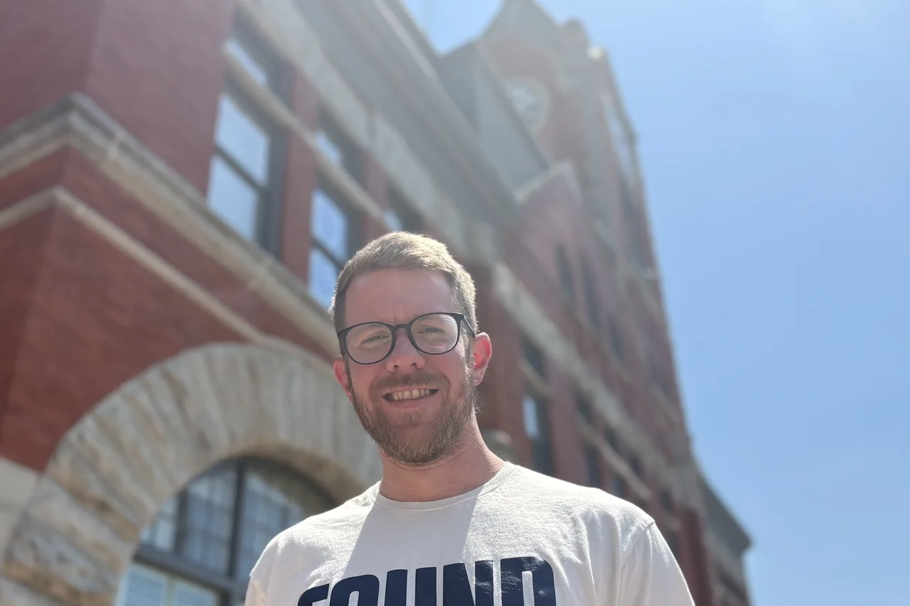 Lasse Pettersen, founder of Georgian Bay SEO, on the main street in downtown Collingwood.